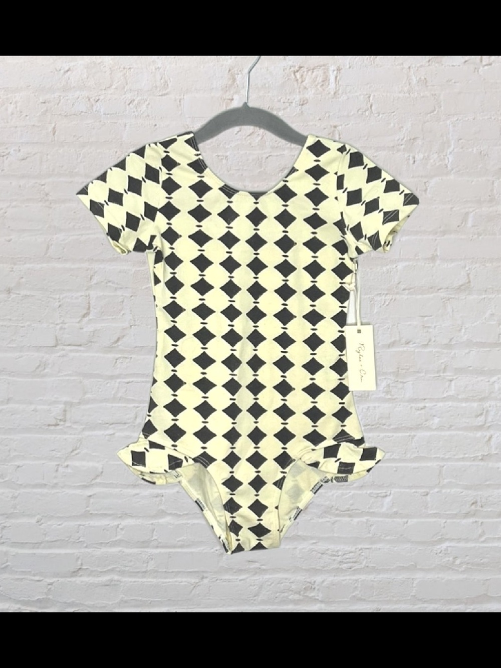 Rylee + Cru Patterned Ruffle Bodysuit